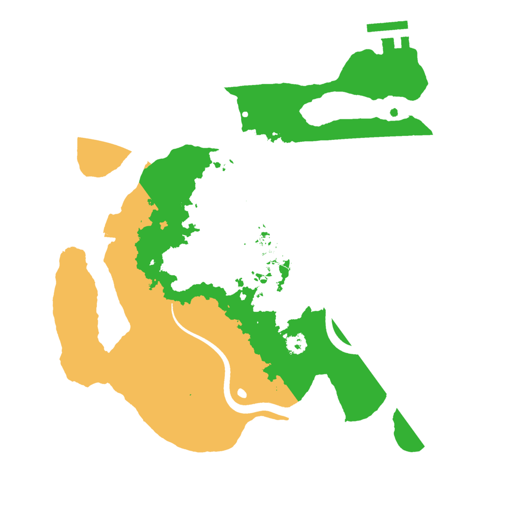Biome Rust Map: Procedural Map, Size: 2500, Seed: 1086200088