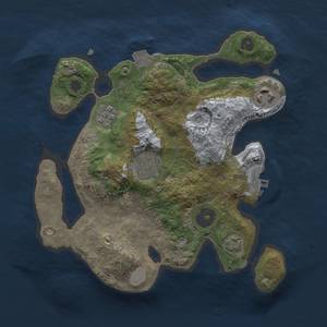 Thumbnail Rust Map: Procedural Map, Size: 2500, Seed: 1086200088, 9 Monuments