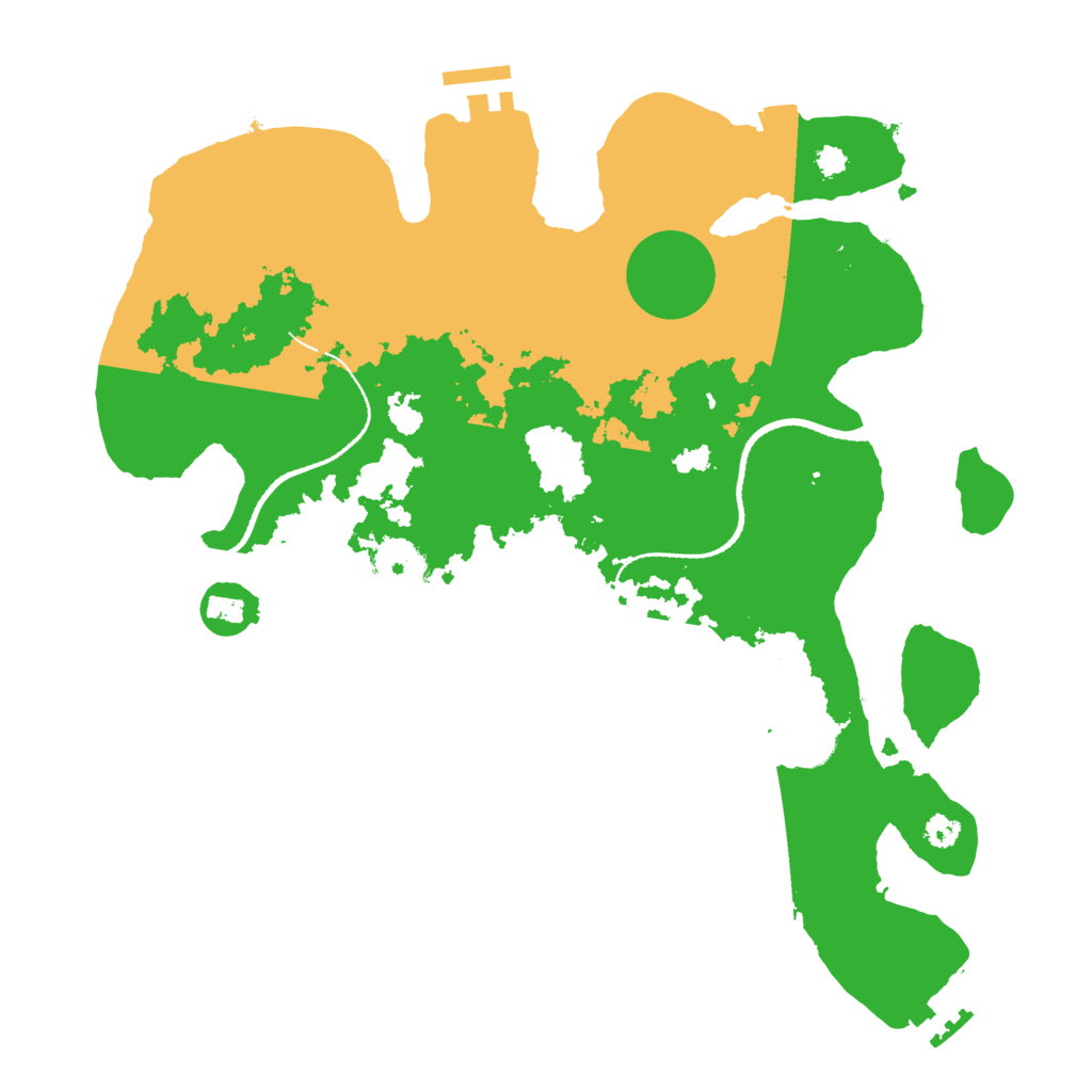 Biome Rust Map: Procedural Map, Size: 3250, Seed: 2020356410