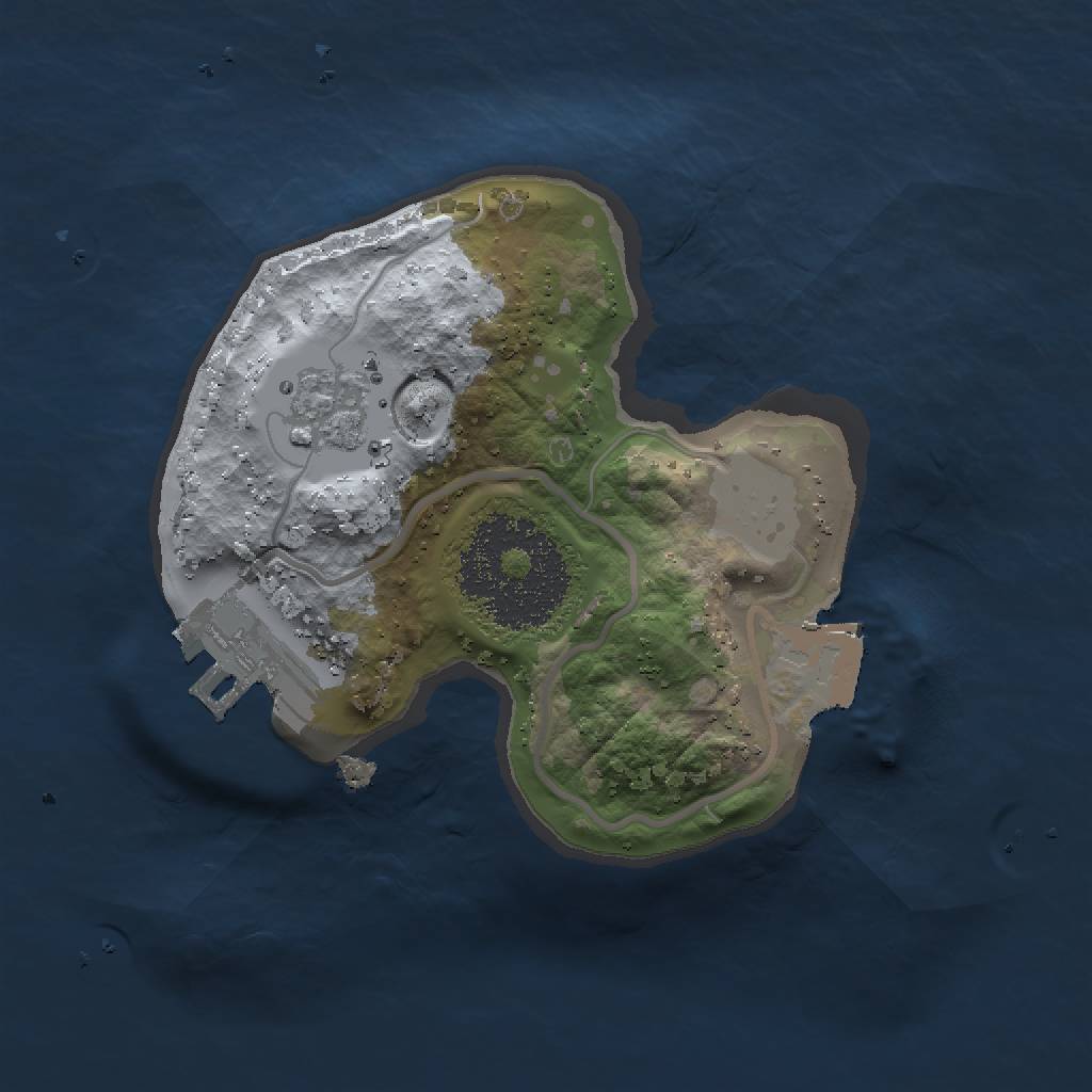 Rust Map: Procedural Map, Size: 1500, Seed: 125252, 5 Monuments
