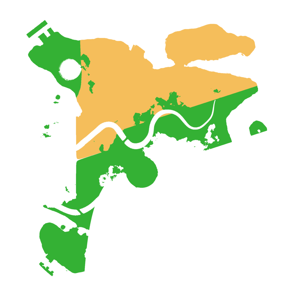 Biome Rust Map: Procedural Map, Size: 2600, Seed: 1494859875