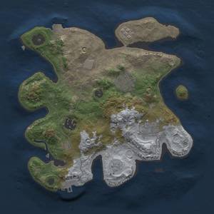 Thumbnail Rust Map: Procedural Map, Size: 2600, Seed: 1494859875, 10 Monuments