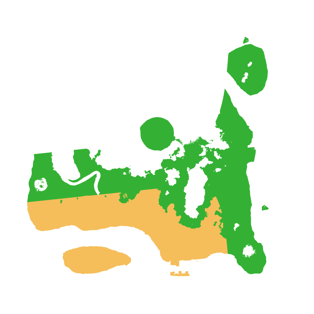 Biome Rust Map: Procedural Map, Size: 2500, Seed: 594689495