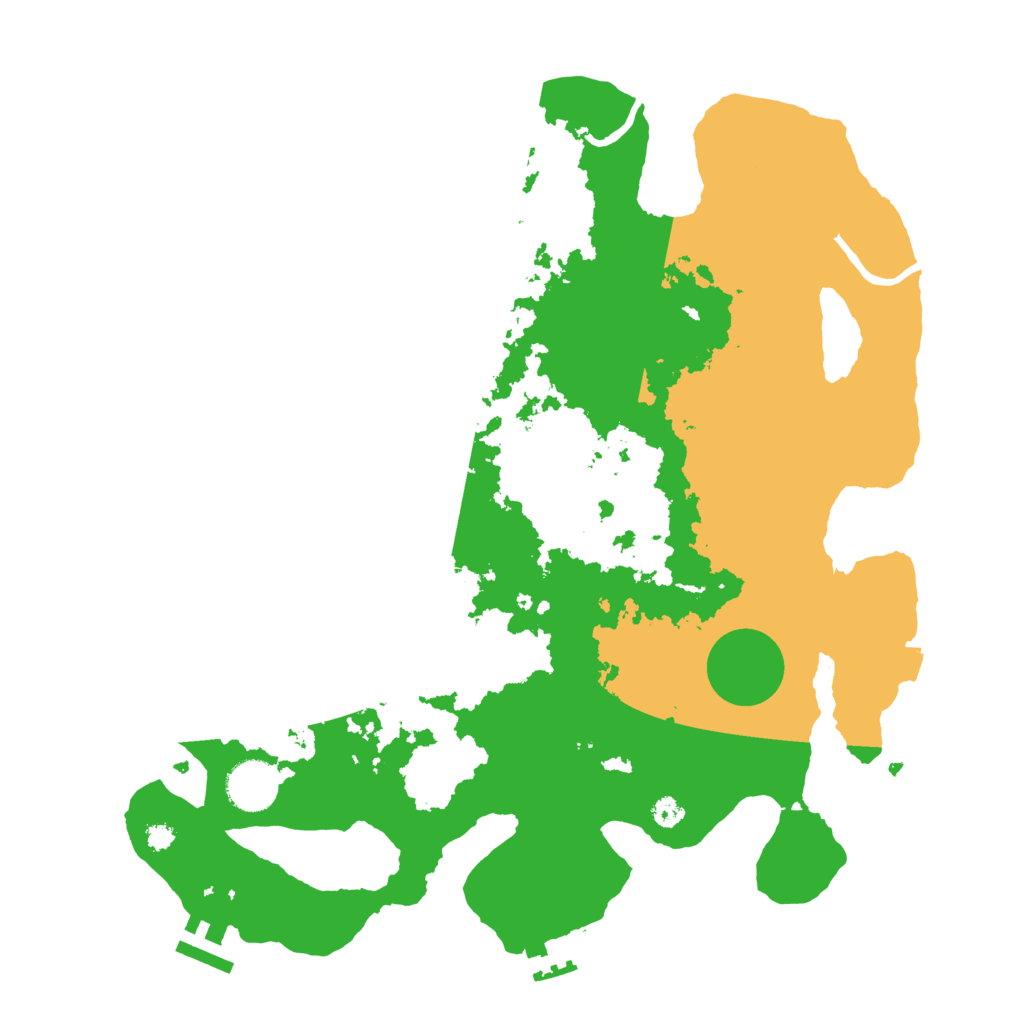 Biome Rust Map: Procedural Map, Size: 3500, Seed: 83536540