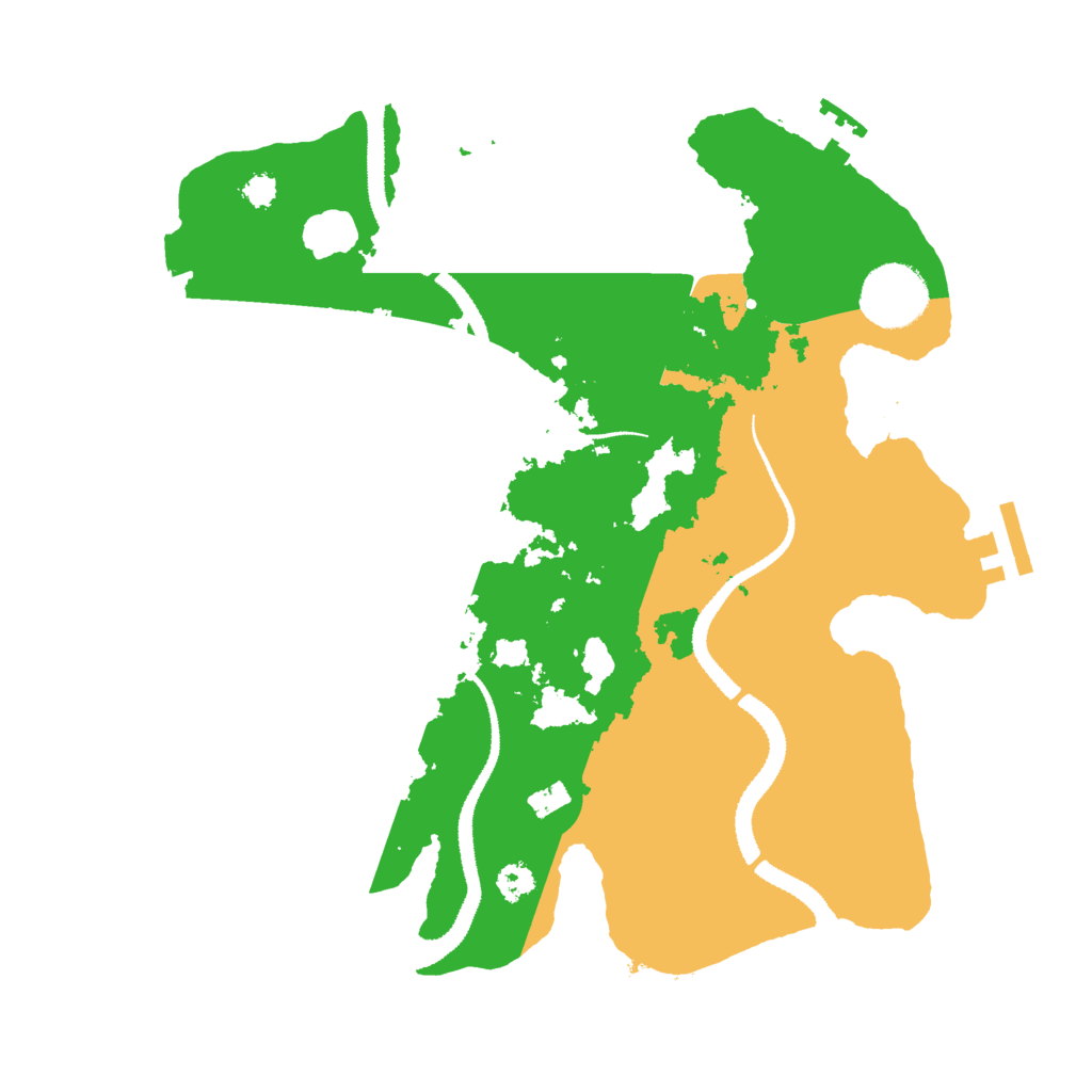 Biome Rust Map: Procedural Map, Size: 3000, Seed: 16718