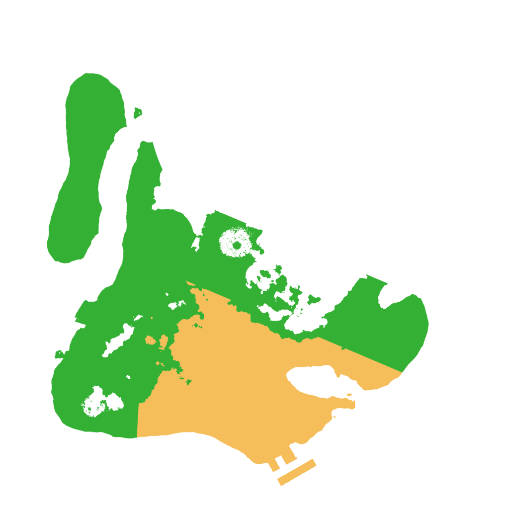 Biome Rust Map: Procedural Map, Size: 2500, Seed: 1112837857