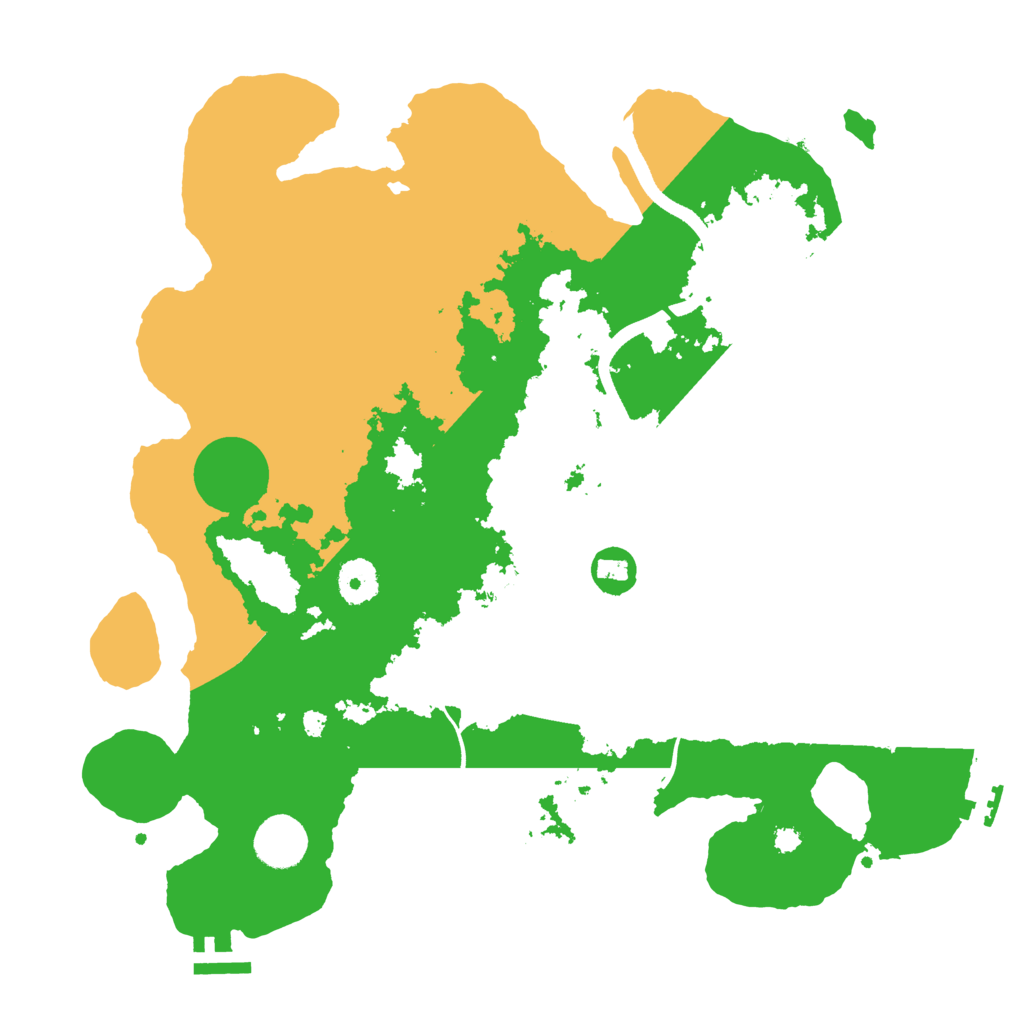 Biome Rust Map: Procedural Map, Size: 3600, Seed: 51158120