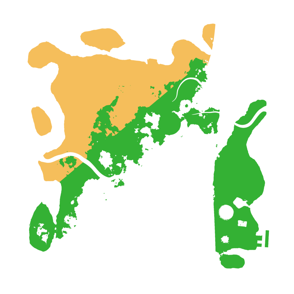 Biome Rust Map: Procedural Map, Size: 3500, Seed: 93473614