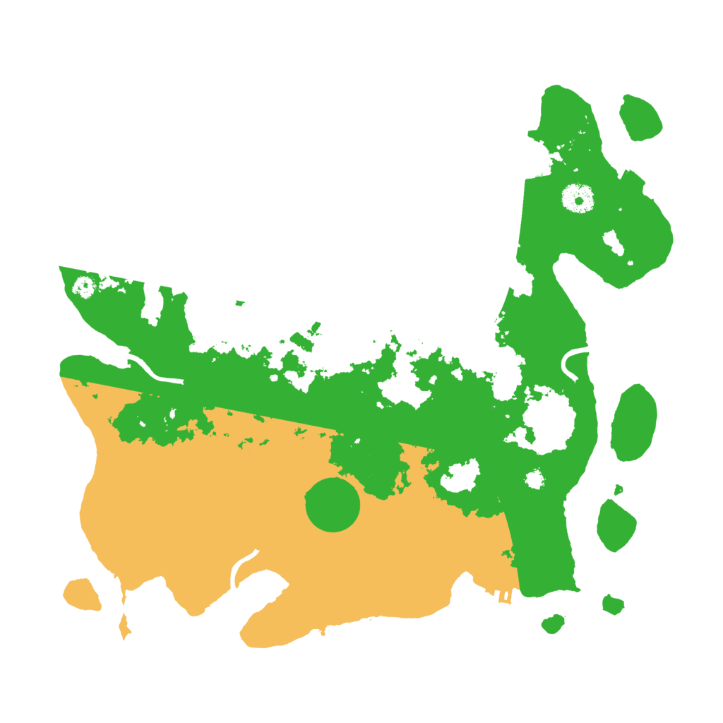 Biome Rust Map: Procedural Map, Size: 3500, Seed: 630232323