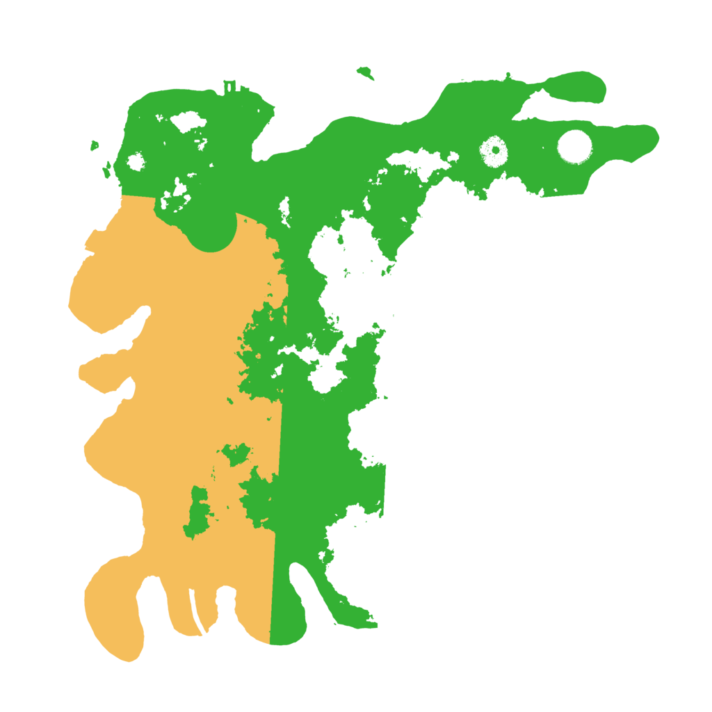 Biome Rust Map: Procedural Map, Size: 3700, Seed: 9199799