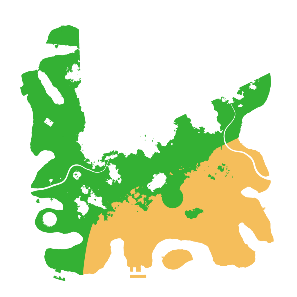 Biome Rust Map: Procedural Map, Size: 3700, Seed: 1087592755