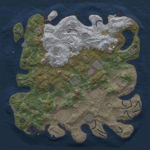 Thumbnail Rust Map: Procedural Map, Size: 4250, Seed: 48600263, 19 Monuments