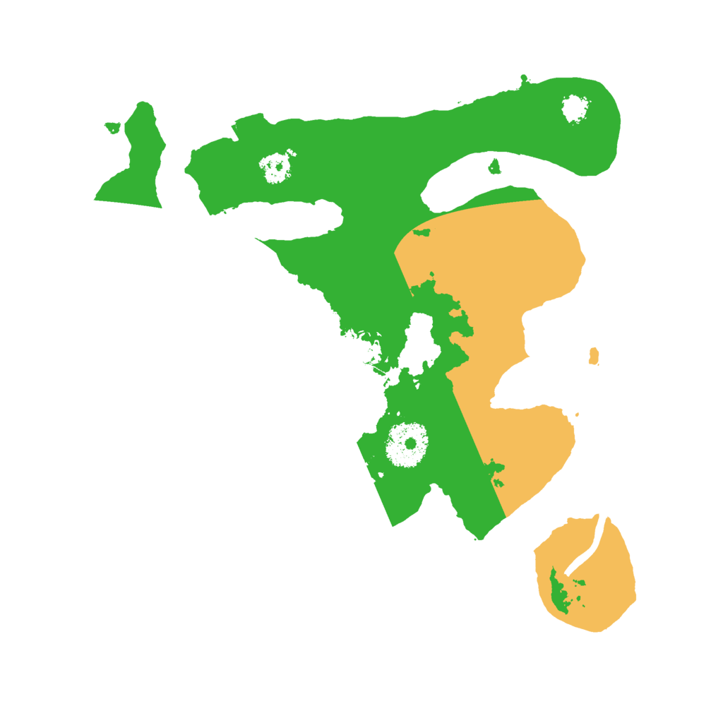 Biome Rust Map: Procedural Map, Size: 2500, Seed: 88091854