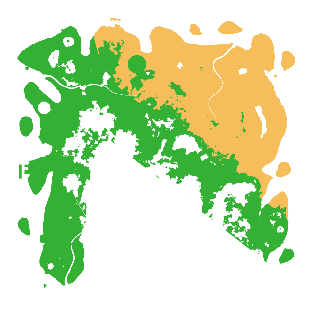 Biome Rust Map: Procedural Map, Size: 4500, Seed: 978761666