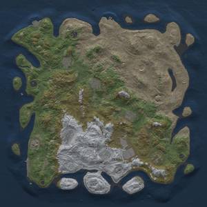 Thumbnail Rust Map: Procedural Map, Size: 4500, Seed: 978761666, 19 Monuments