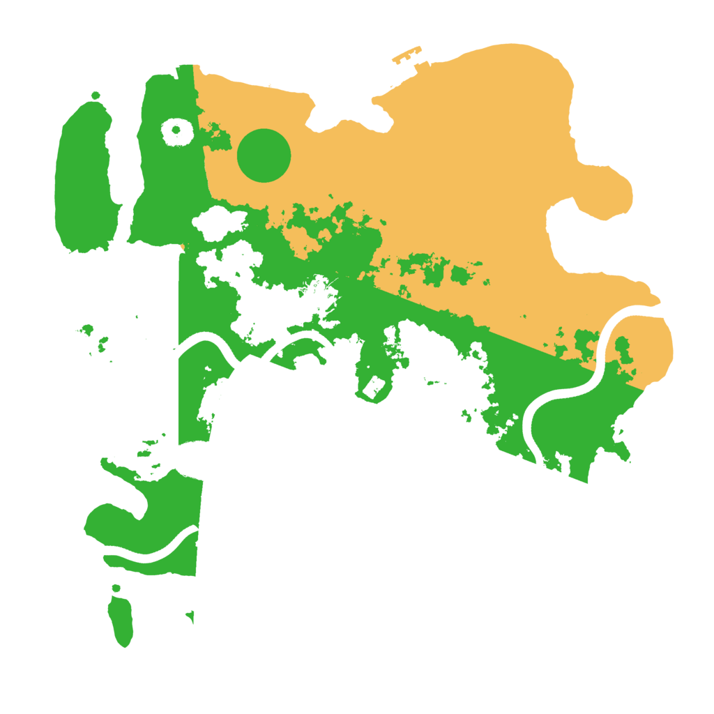 Biome Rust Map: Procedural Map, Size: 3500, Seed: 530583930