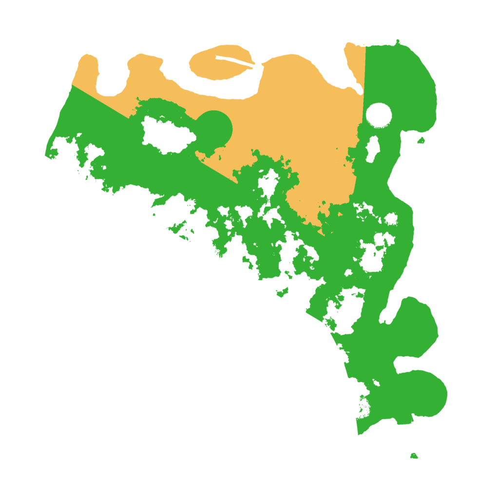 Biome Rust Map: Procedural Map, Size: 3500, Seed: 30069540