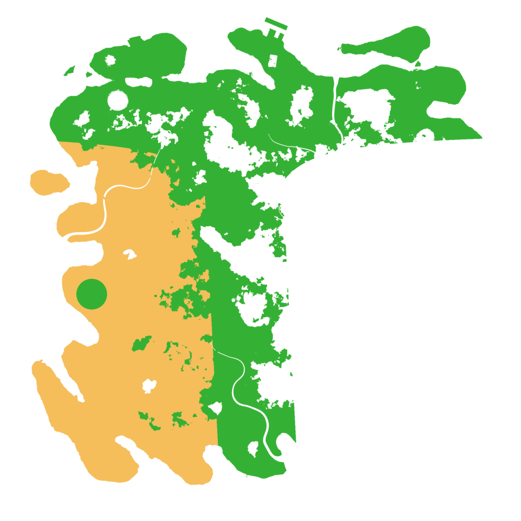 Biome Rust Map: Procedural Map, Size: 4500, Seed: 4554918