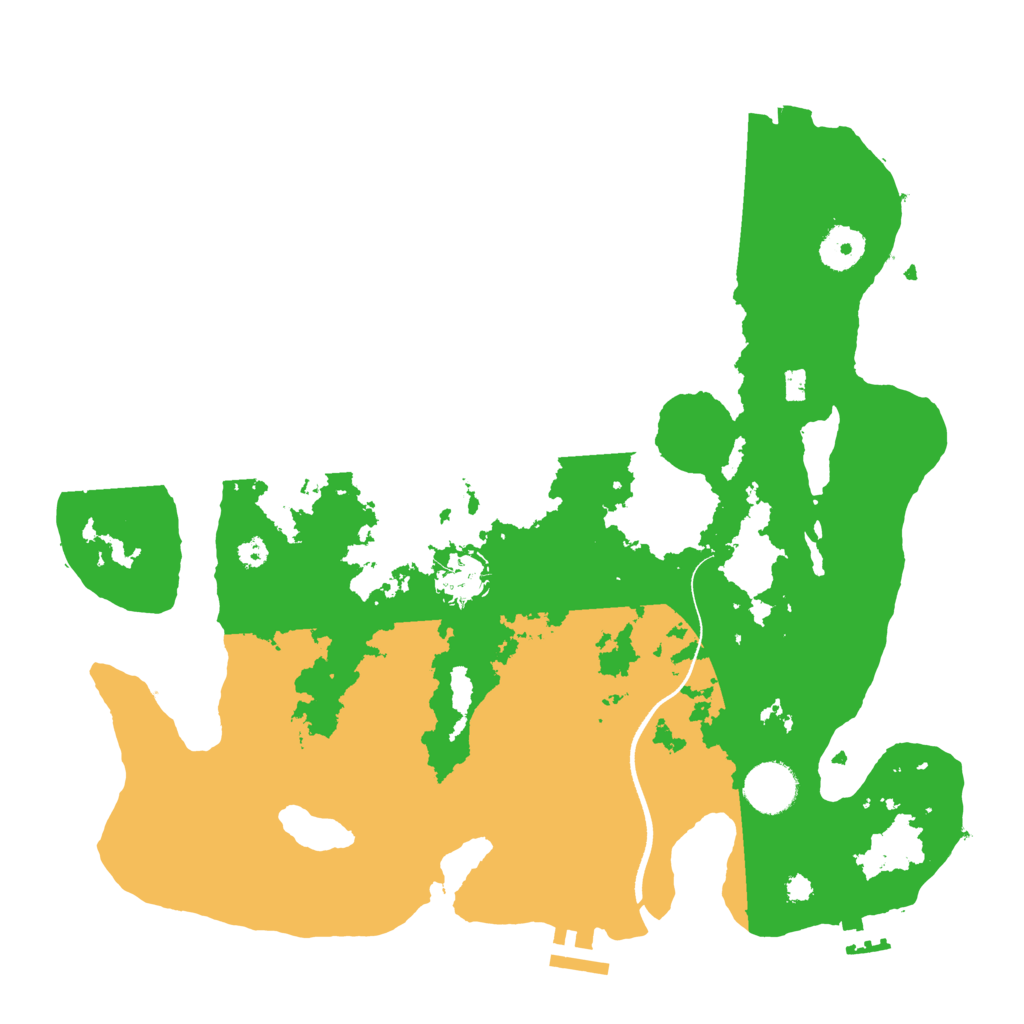 Biome Rust Map: Procedural Map, Size: 3500, Seed: 774062986