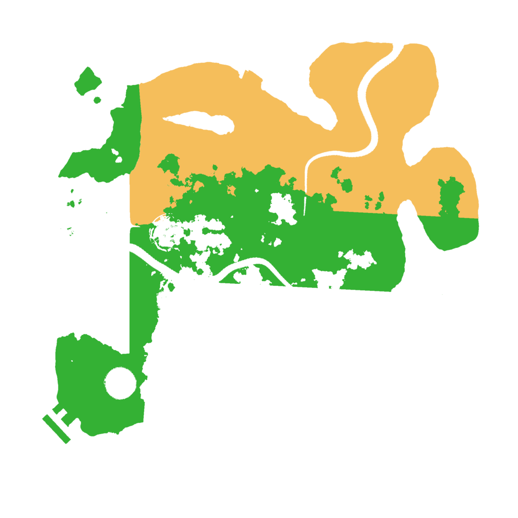 Biome Rust Map: Procedural Map, Size: 3000, Seed: 10546