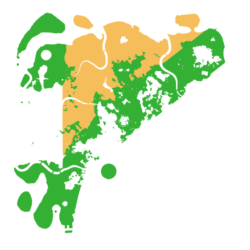 Biome Rust Map: Procedural Map, Size: 4300, Seed: 45447006