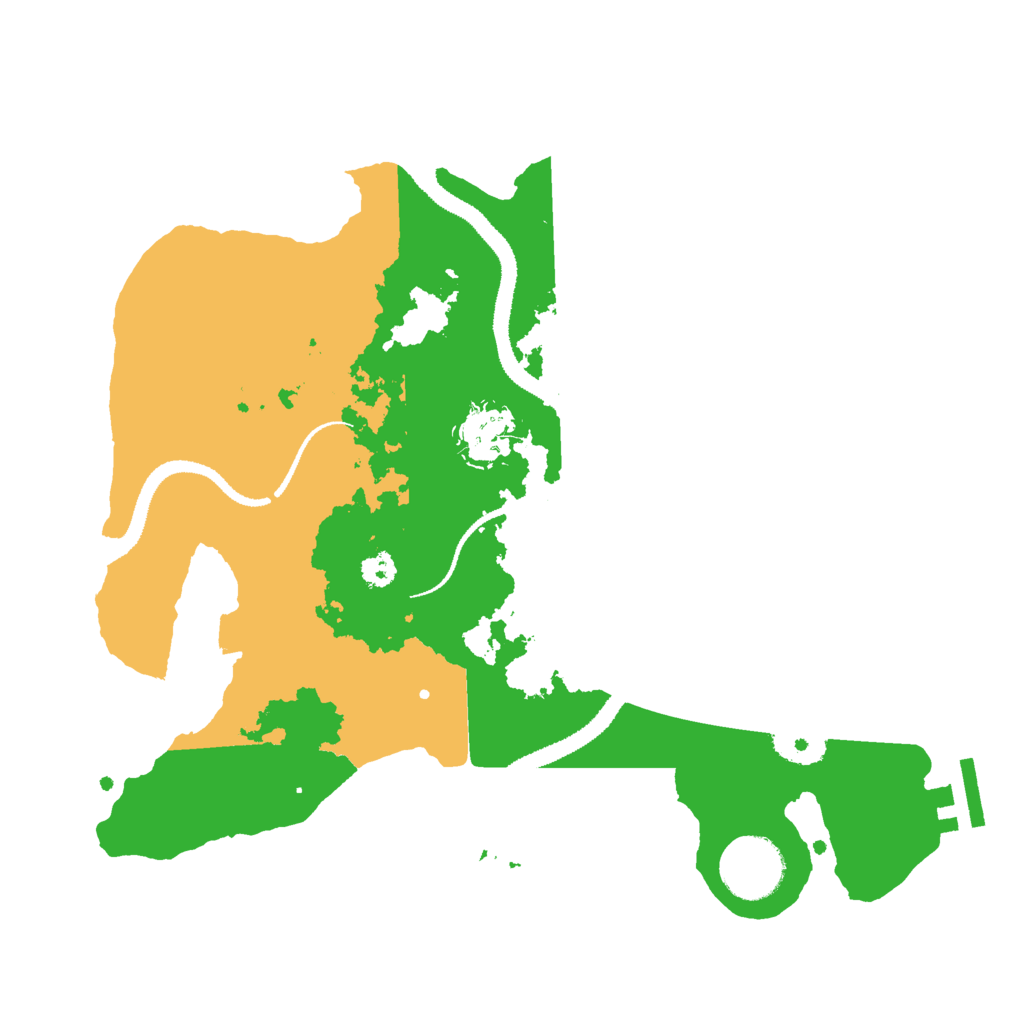 Biome Rust Map: Procedural Map, Size: 3000, Seed: 47277670