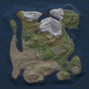 Thumbnail Rust Map: Procedural Map, Size: 2750, Seed: 1673414779, 12 Monuments