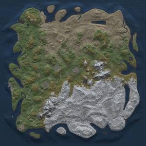 Thumbnail Rust Map: Procedural Map, Size: 5000, Seed: 541807, 19 Monuments