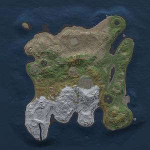 Thumbnail Rust Map: Procedural Map, Size: 2500, Seed: 1641308139, 8 Monuments