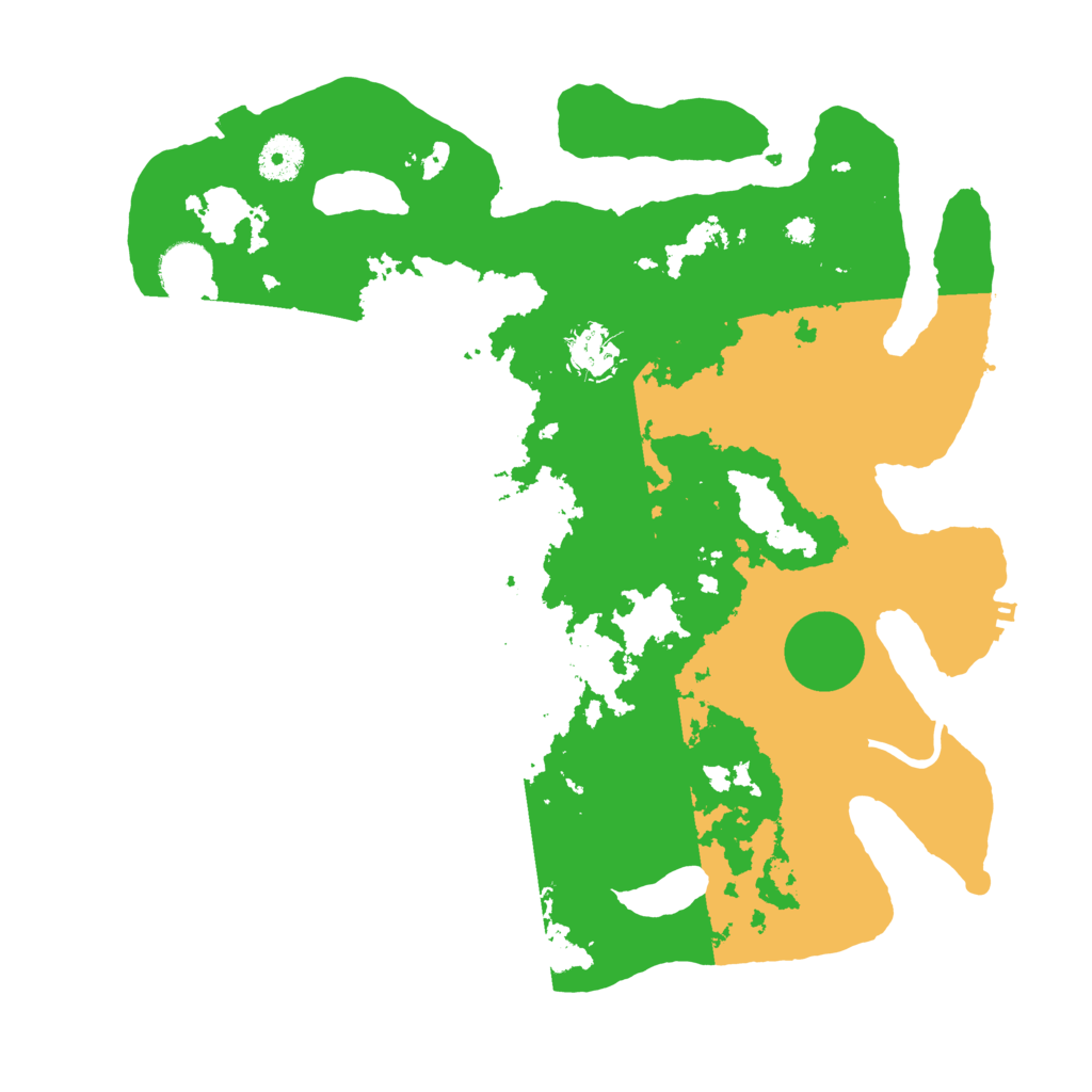Biome Rust Map: Procedural Map, Size: 3600, Seed: 57155598