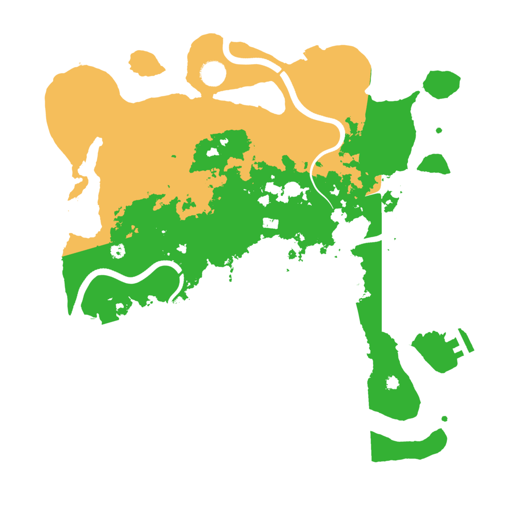 Biome Rust Map: Procedural Map, Size: 3500, Seed: 71235059