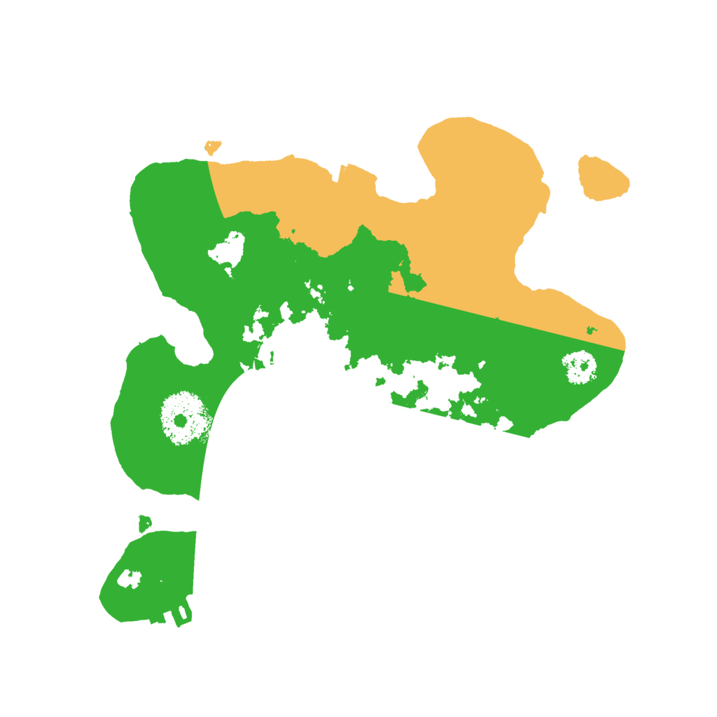 Biome Rust Map: Procedural Map, Size: 2200, Seed: 12335