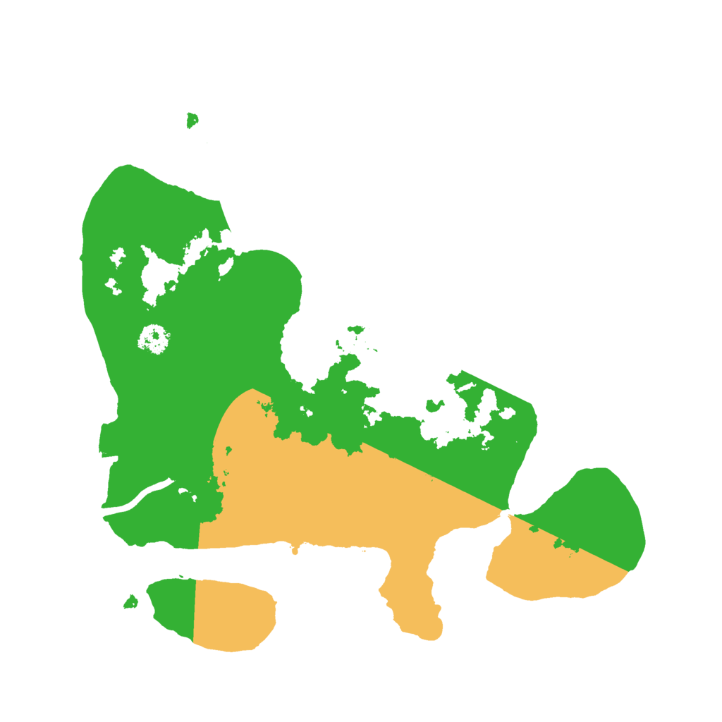 Biome Rust Map: Procedural Map, Size: 2500, Seed: 1975926666