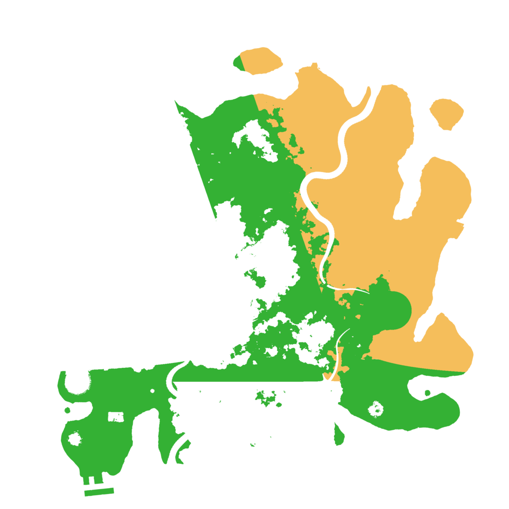 Biome Rust Map: Procedural Map, Size: 3501, Seed: 300104517