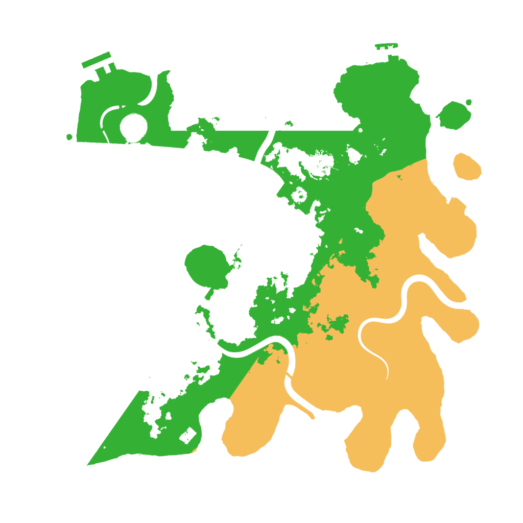 Biome Rust Map: Procedural Map, Size: 3500, Seed: 19790122