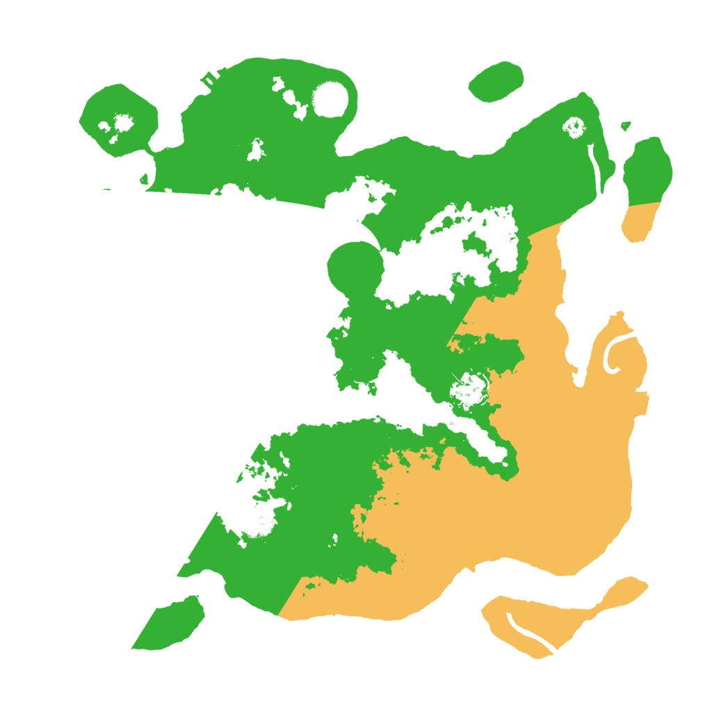 Biome Rust Map: Procedural Map, Size: 3500, Seed: 1360841318