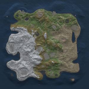 Thumbnail Rust Map: Procedural Map, Size: 3500, Seed: 285911544, 17 Monuments