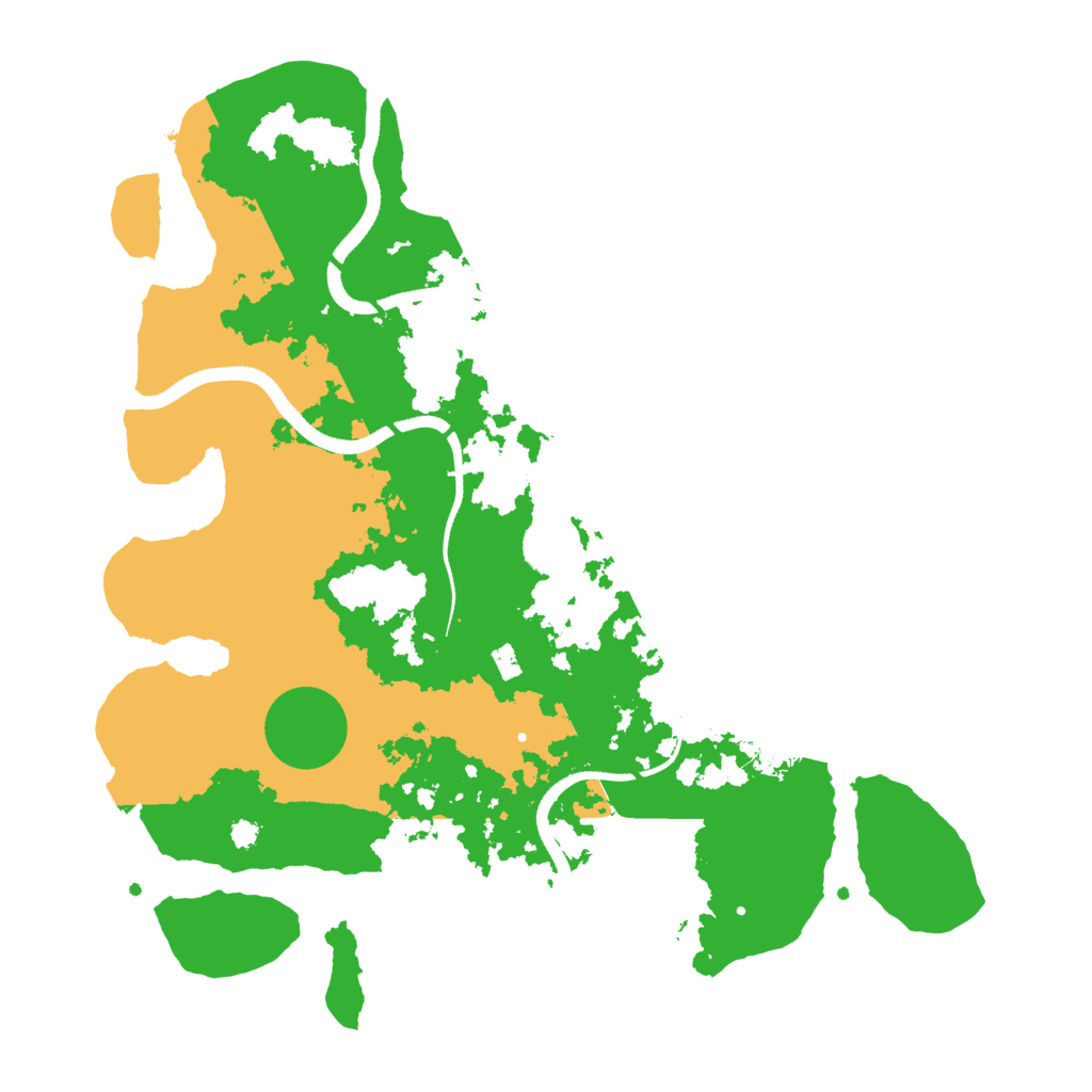 Biome Rust Map: Procedural Map, Size: 3500, Seed: 586303166