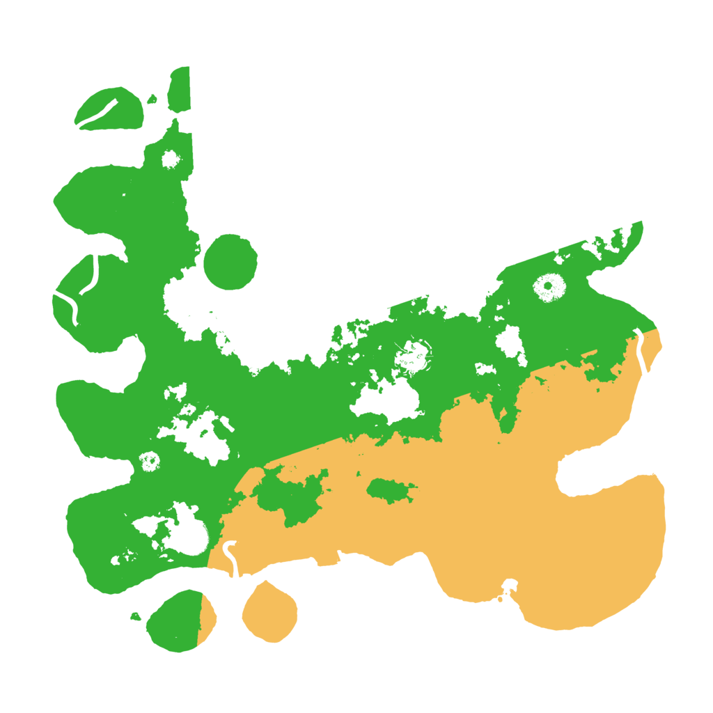 Biome Rust Map: Procedural Map, Size: 3600, Seed: 1202524754