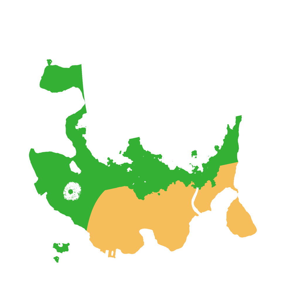 Biome Rust Map: Procedural Map, Size: 2500, Seed: 490189113