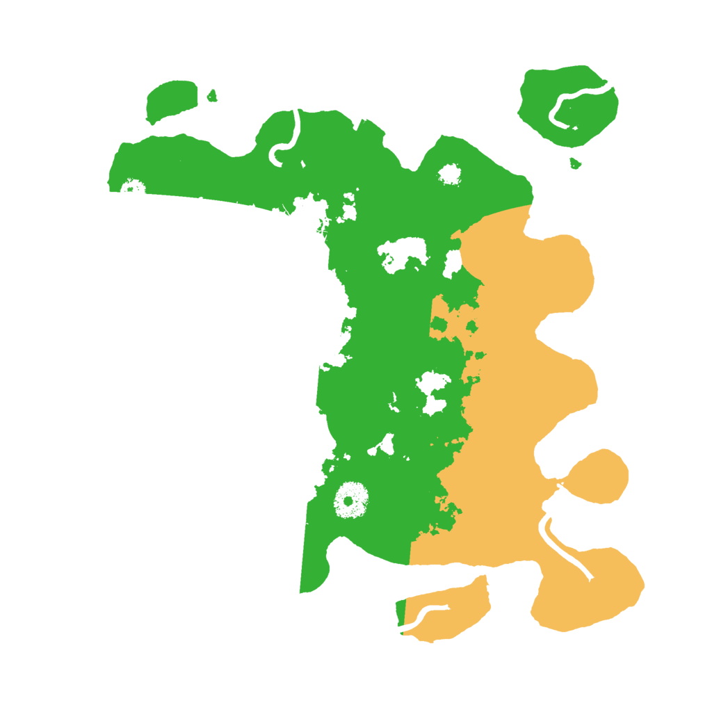 Biome Rust Map: Procedural Map, Size: 3000, Seed: 7390645