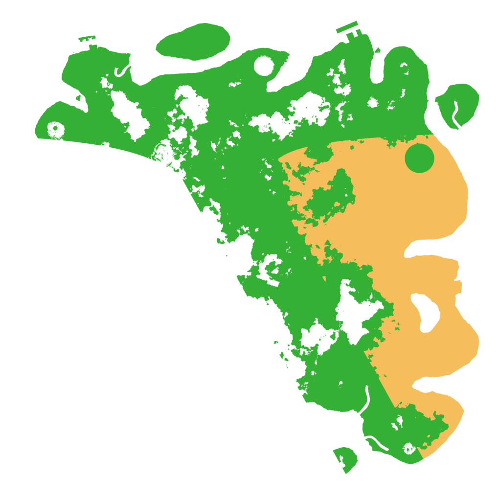 Biome Rust Map: Procedural Map, Size: 4500, Seed: 58309975