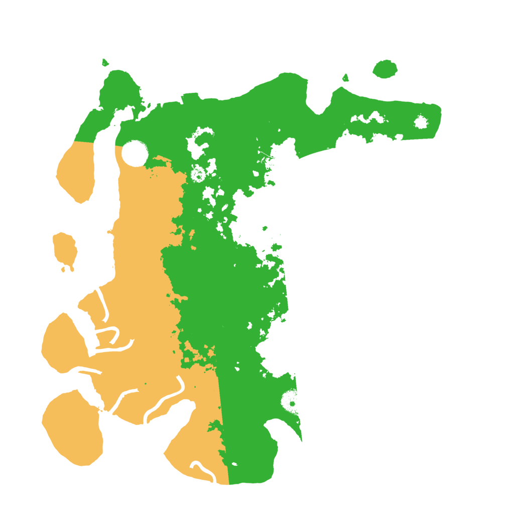 Biome Rust Map: Procedural Map, Size: 3500, Seed: 55555555