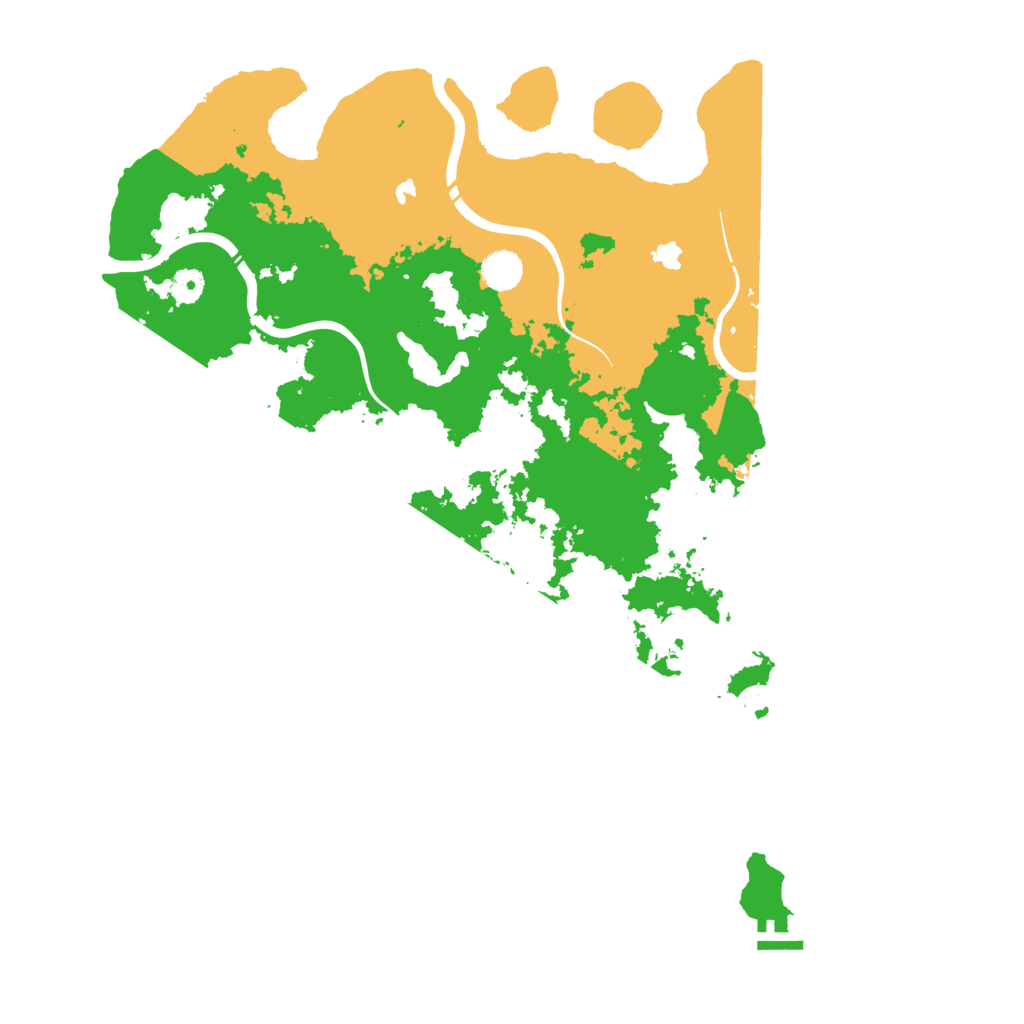 Biome Rust Map: Procedural Map, Size: 4500, Seed: 1234567999