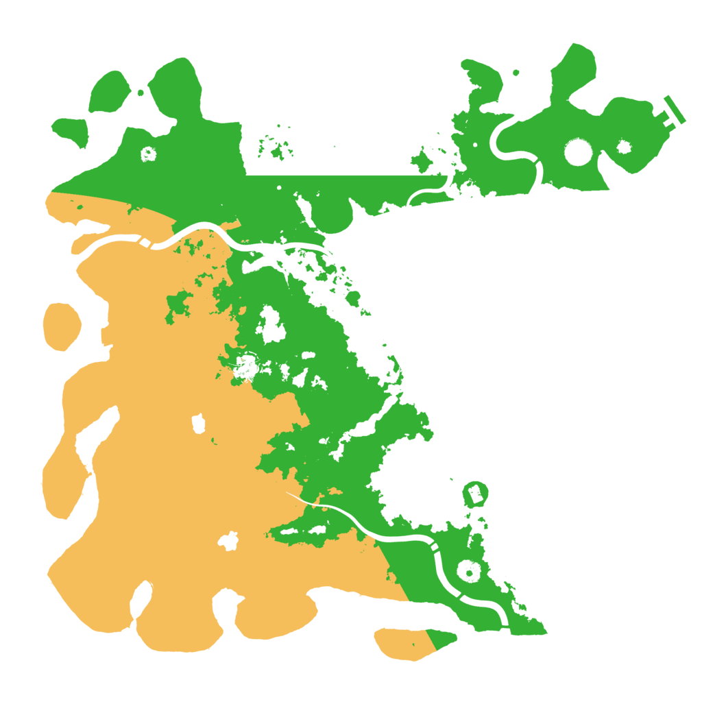 Biome Rust Map: Procedural Map, Size: 4500, Seed: 9696