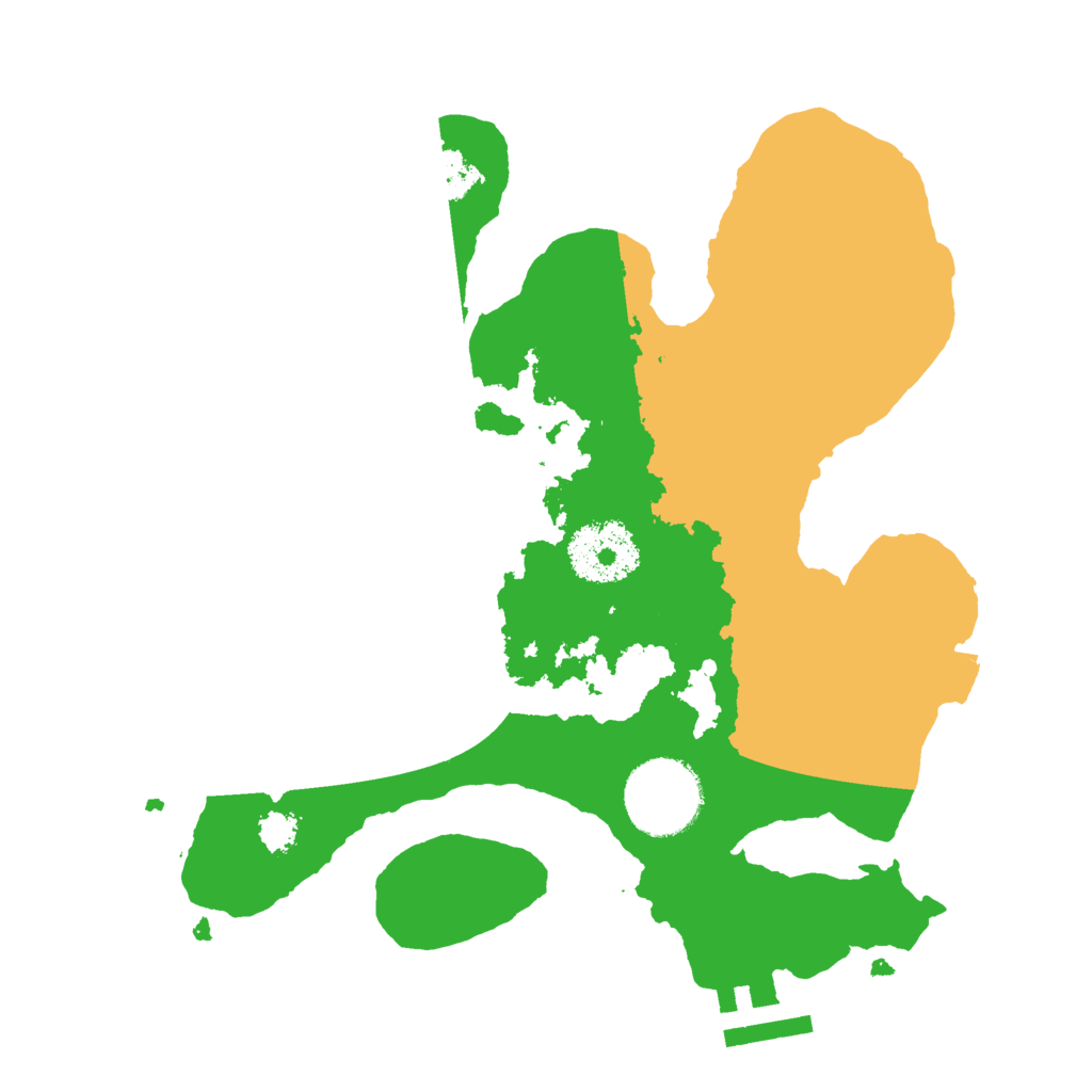 Biome Rust Map: Procedural Map, Size: 2500, Seed: 8519176