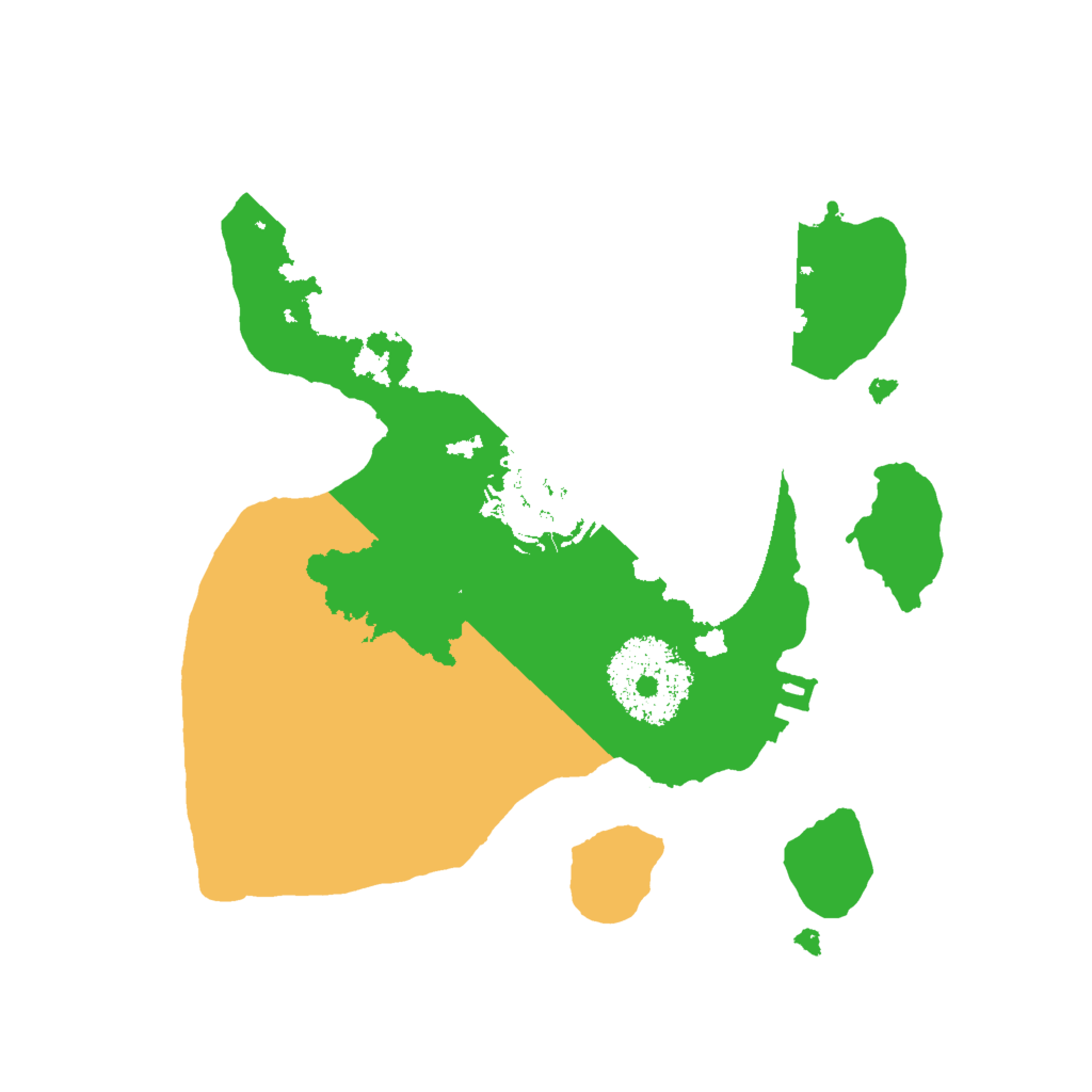 Biome Rust Map: Procedural Map, Size: 2000, Seed: 586134