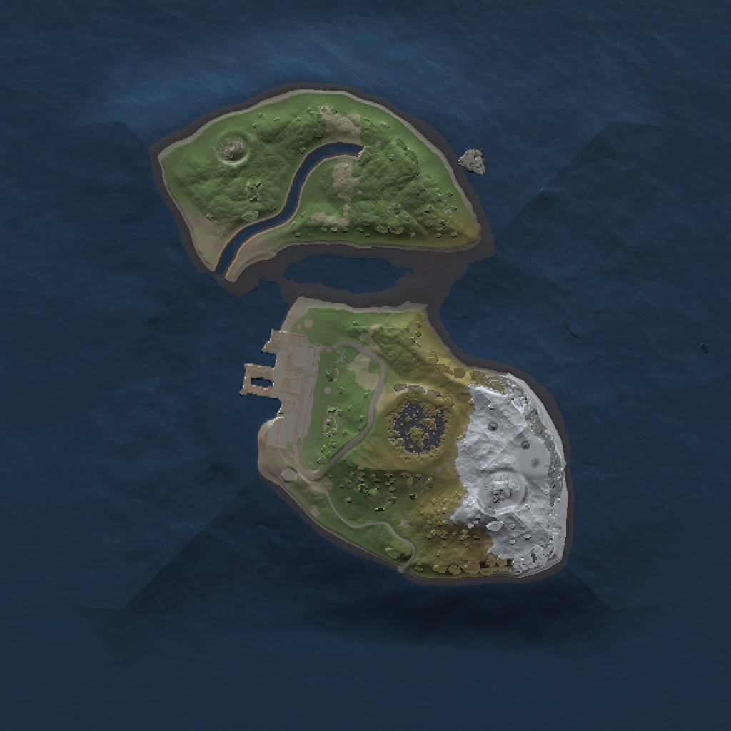 Rust Map: Procedural Map, Size: 1400, Seed: 662563289, 4 Monuments