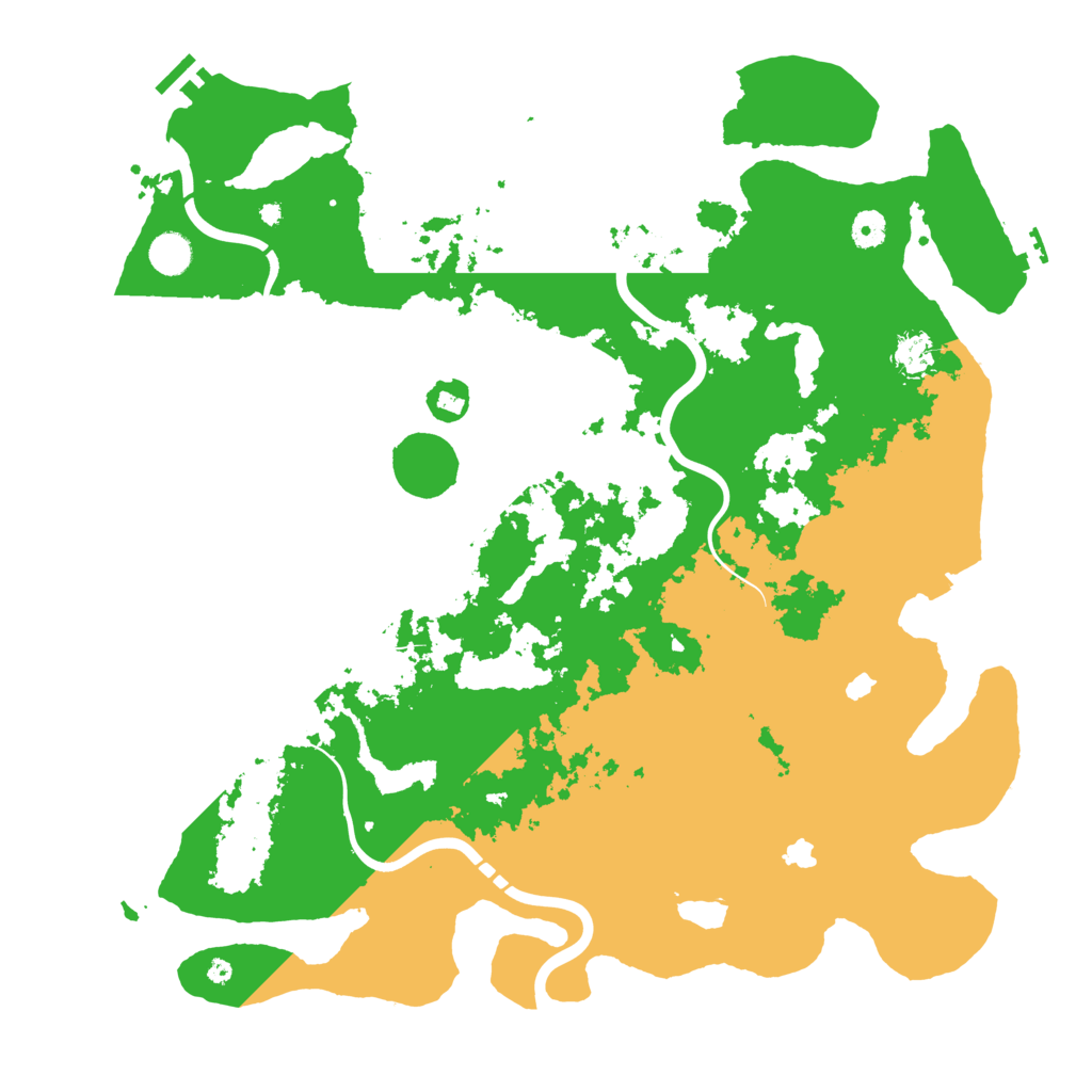 Biome Rust Map: Procedural Map, Size: 4500, Seed: 918537586
