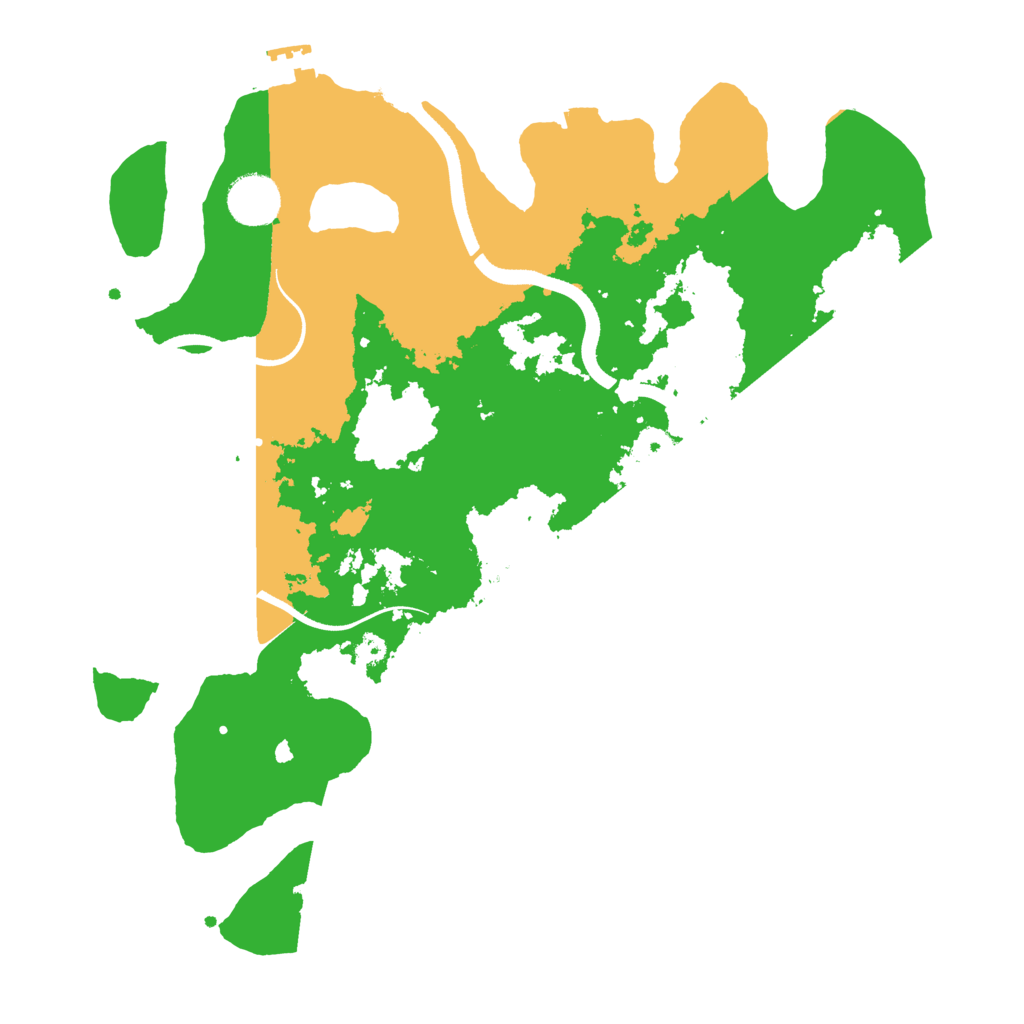 Biome Rust Map: Procedural Map, Size: 3500, Seed: 842745472